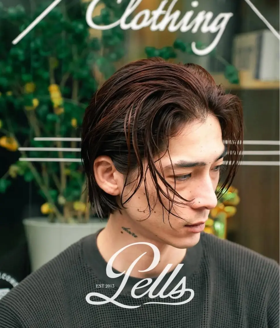 ミディアム カラー メンズ ボブ メンズ特化🔥 颯太のヘアスタイル