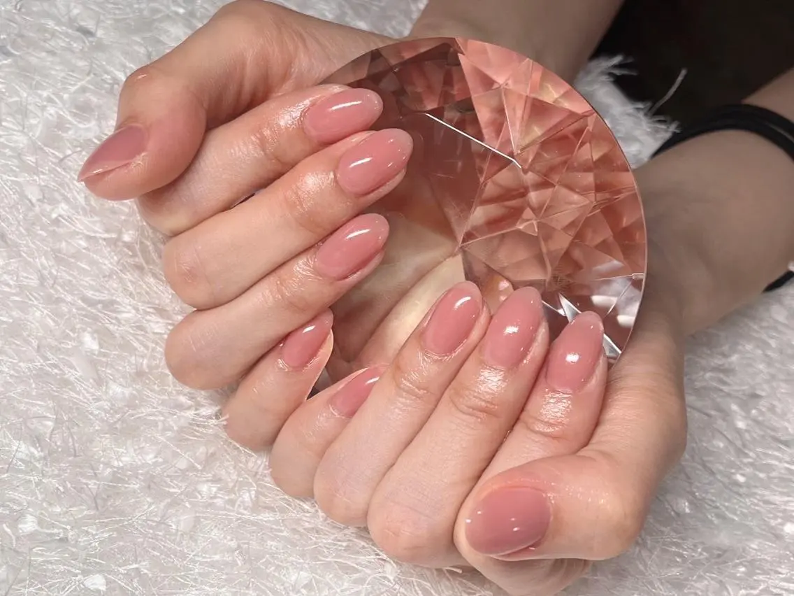 ネイル オーロラネイル 長さ出し ジェルネイル グラデーション 韓国ネイル ハンドネイル Nail&eye Belire 新宿のネイルデザイン