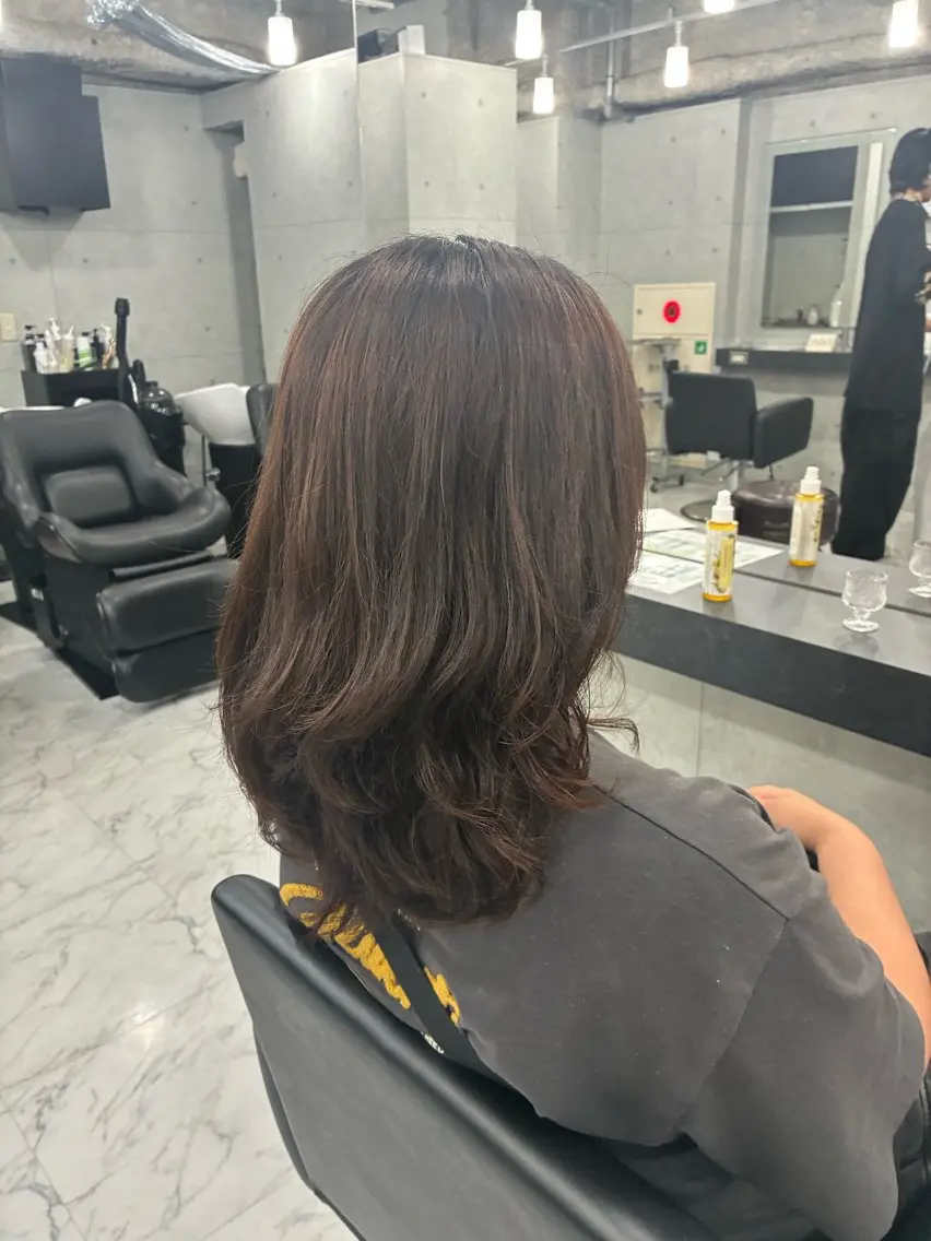 ミディアム カラー カット ヘアカラー トリートメント Endearing 🌟銀座のヘアスタイル