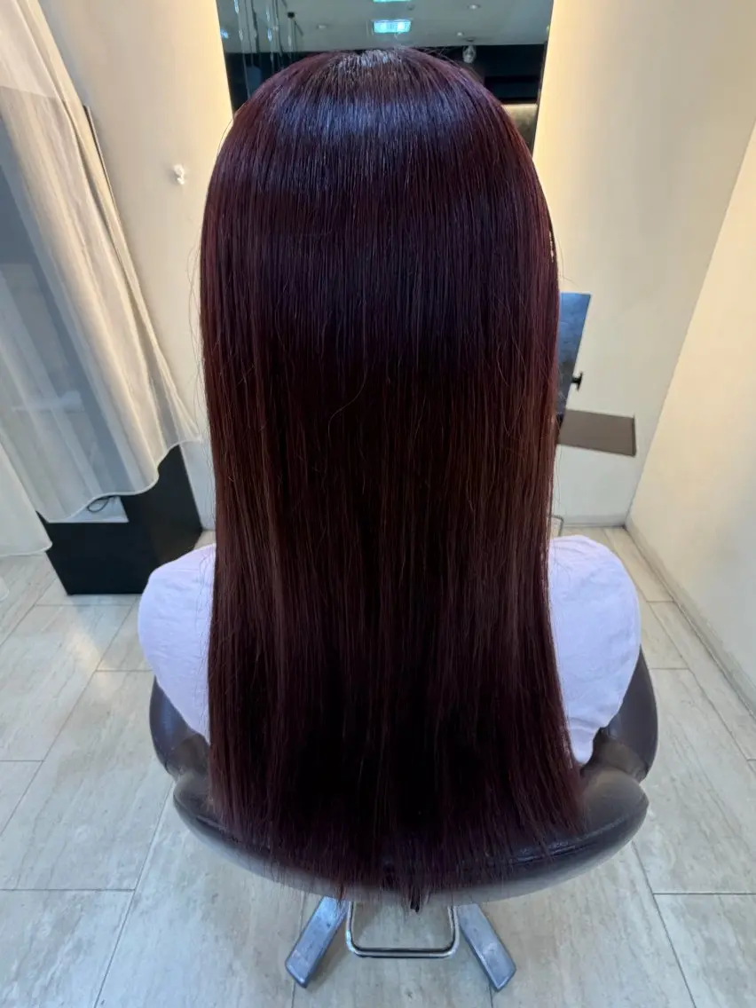 ロング カラー ヘアカラー 西村 瑠菜のヘアスタイル