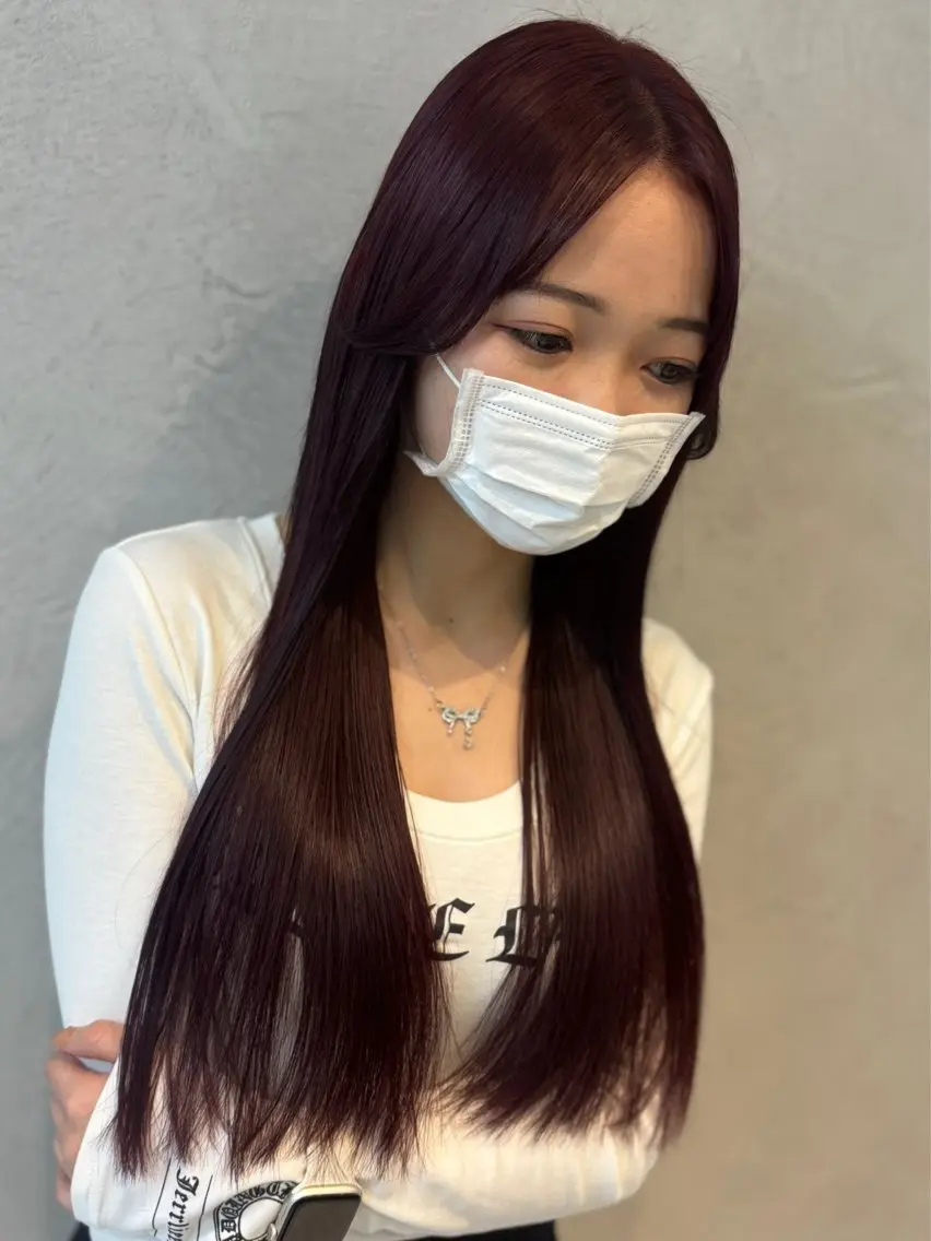 ロング カラー ブラウンカラー レッドカラー レッドブラウン 🎀asumi/大宮 /モデル様募集中🎀のヘアスタイル