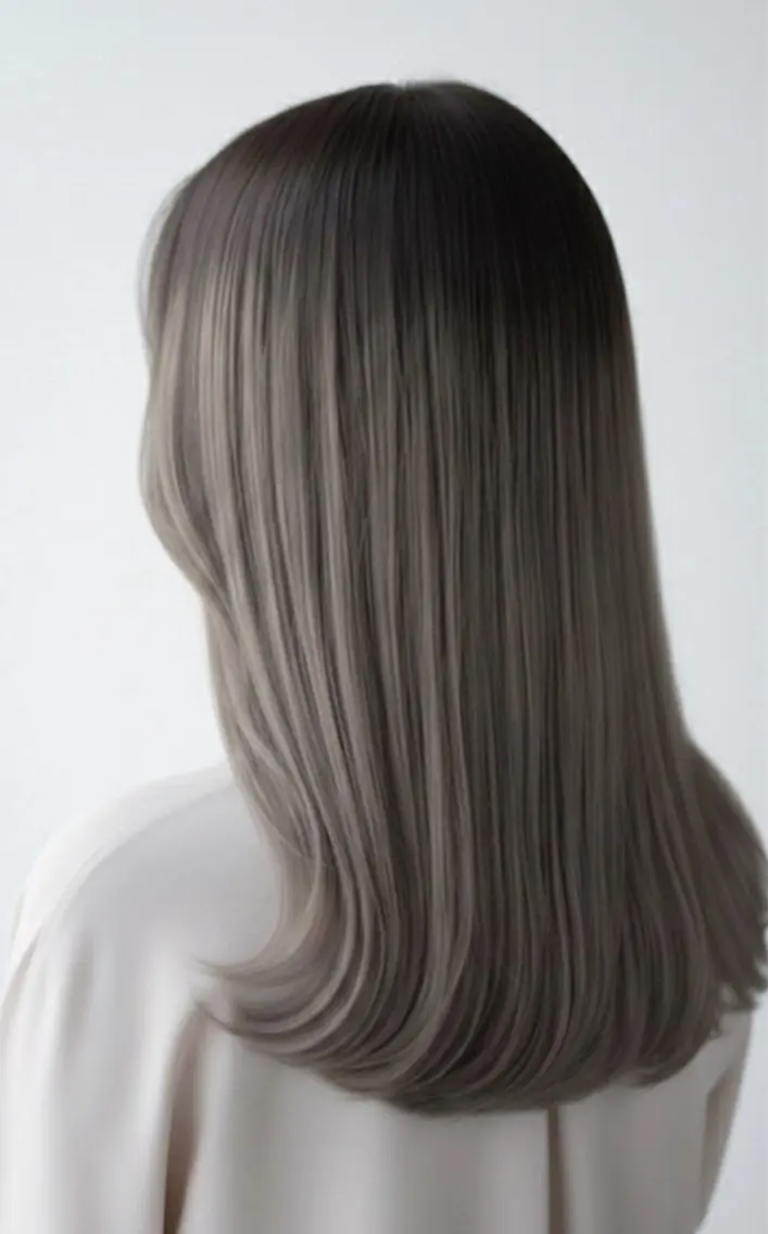 セミロング カラー 青木 捺稀のヘアスタイル