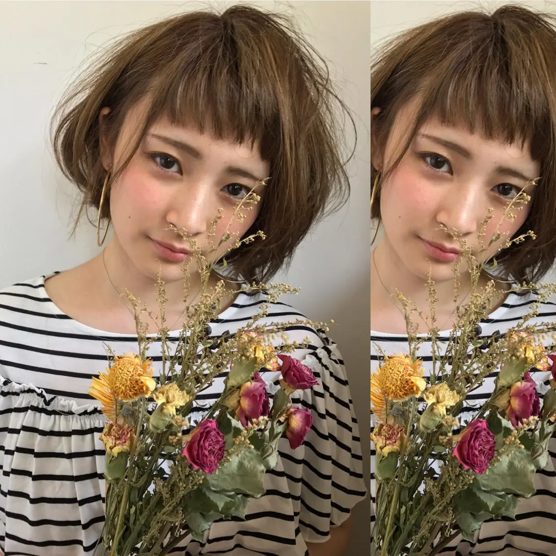 ショート カラー アッシュ ベージュカラー ハイライトカラー ハイライト ✨似合うのその先へ✨ 田中延和のヘアスタイル