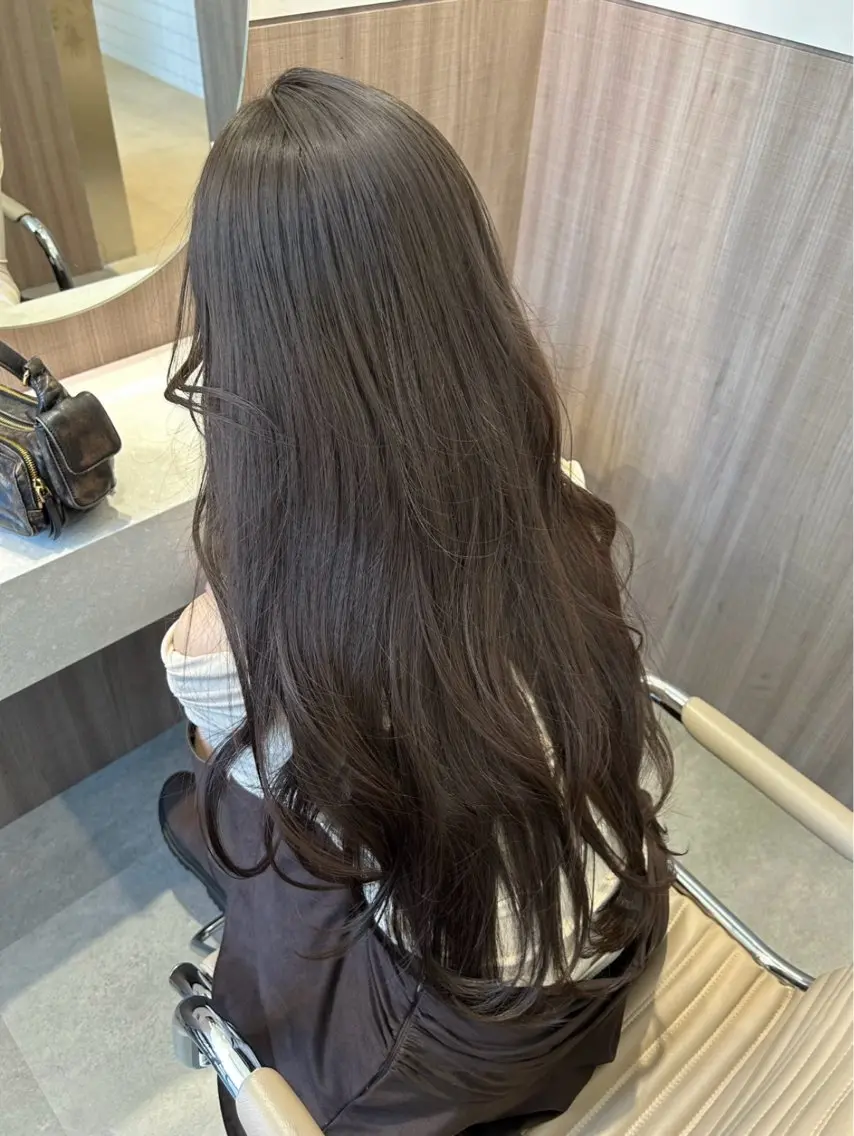 ロング カラー ヘアアレンジ メンズ 透明感×艶髪 🫒maki🎀のヘアスタイル