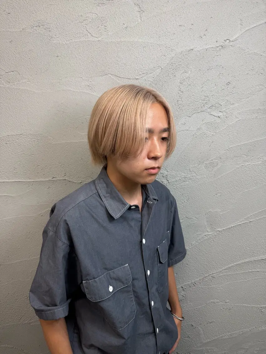 カラー メンズ ベージュカラー カット ヘアカラー トリートメント だいち/柏/ 矯正/髪質改善のヘアスタイル