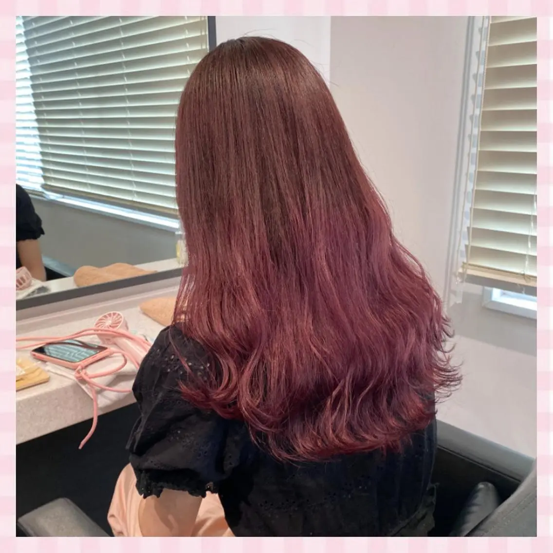 ロング カラー カット ヘアカラー トリートメント 💗ガーリーヘア🎀 saki💗のヘアスタイル
