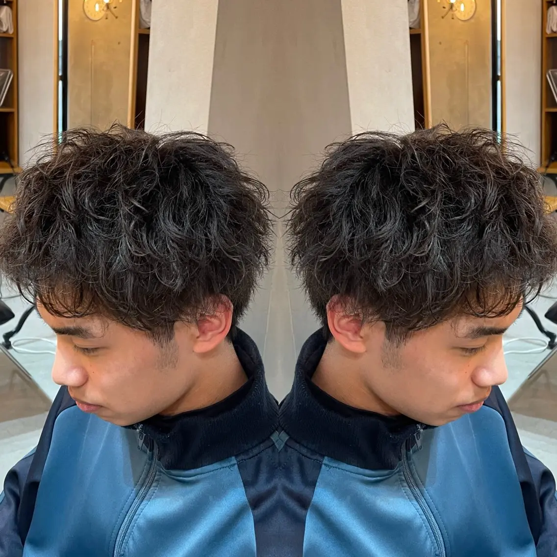 ショート パーマ メンズ シャドウパーマ/縦落 ちパーマ 大久保拓実のヘアスタイル