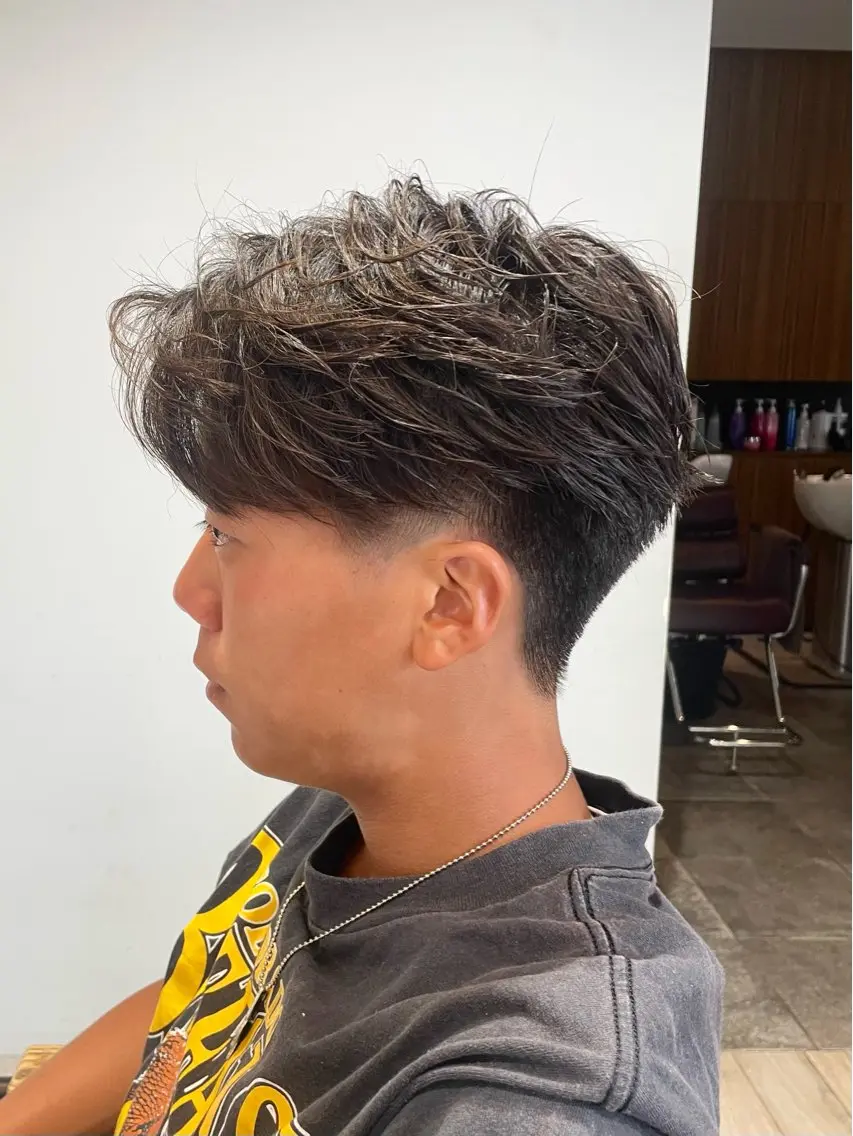 ショート パーマ メンズ カット パーマ パーマ/フェード🔥 佐々木波人のヘアスタイル