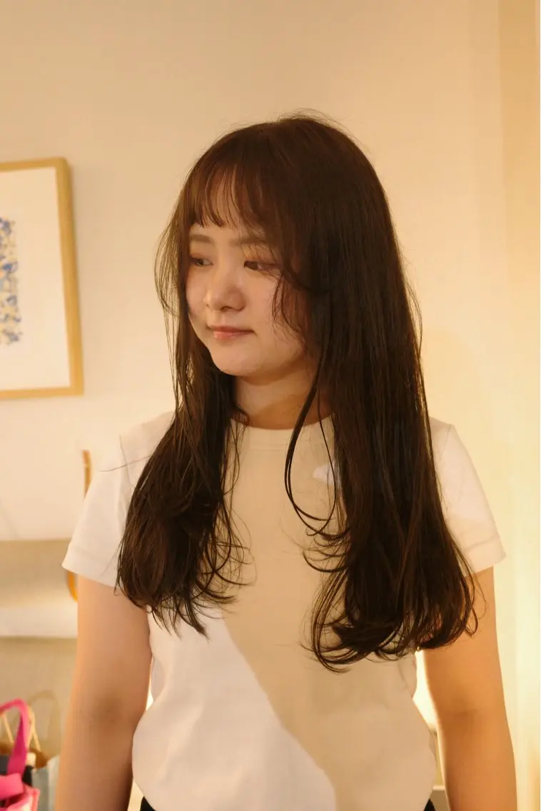 セミロング カラー ブラウンカラー ヘーゼル レイヤーカット カット ヘアカラー メンズパーマ/ボブ 星本広海のヘアスタイル