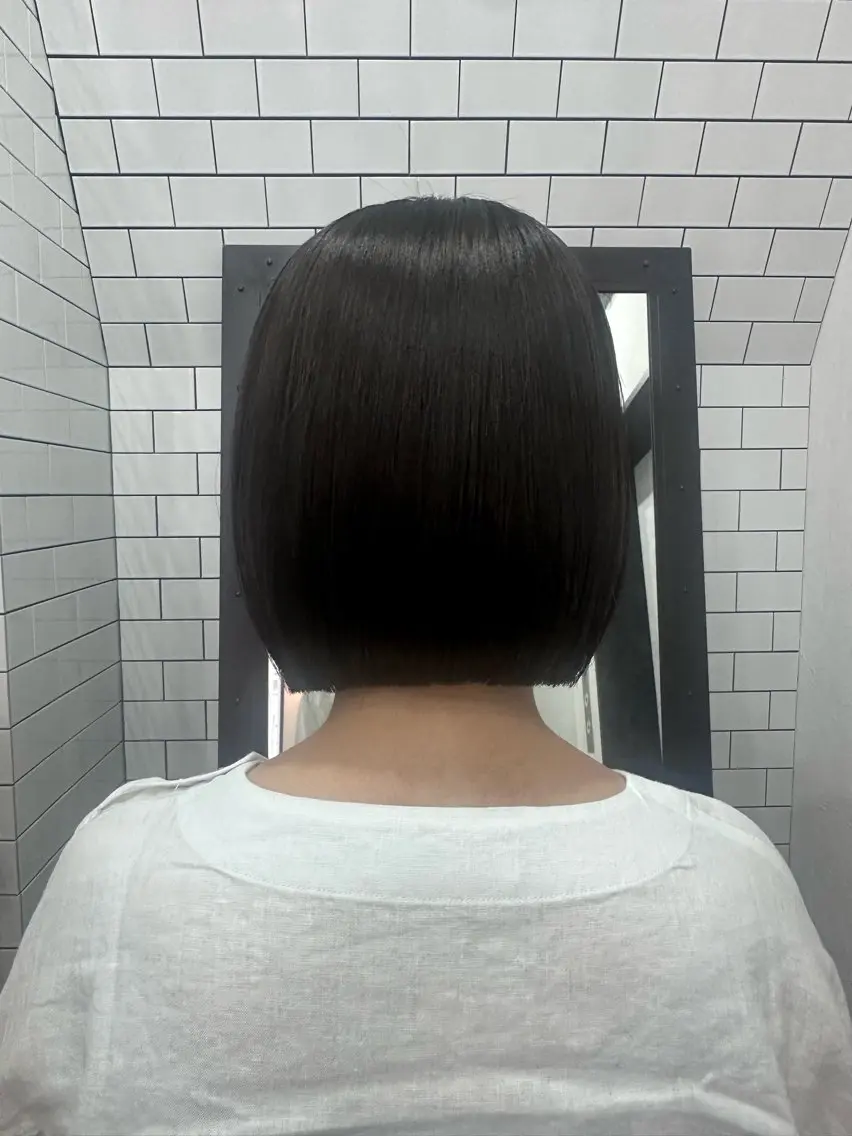 ショート カット 縮毛矯正 トリートメント 妙見 知洋のヘアスタイル