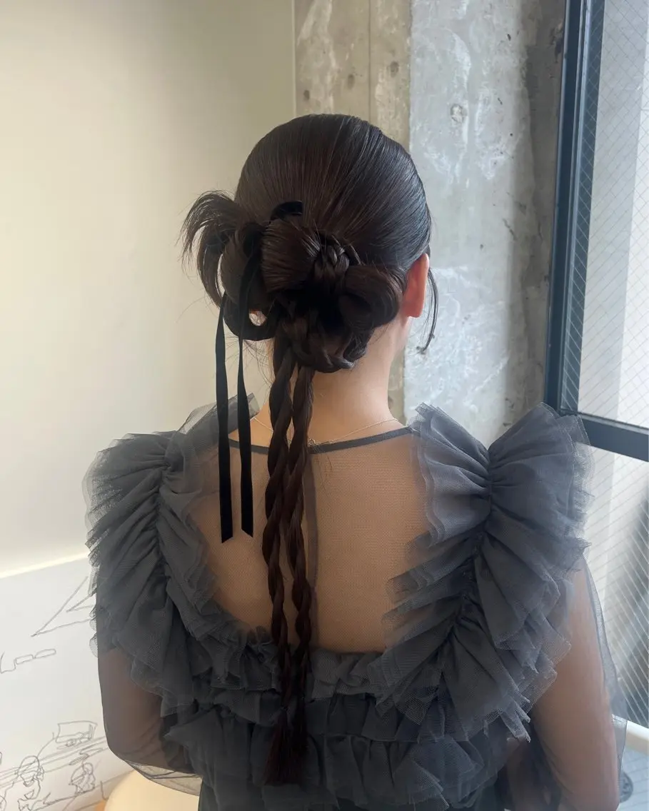 ヘアアレンジ ヘアセット 【NEWI】韓国ヘア 🇰🇷Honokaのヘアスタイル