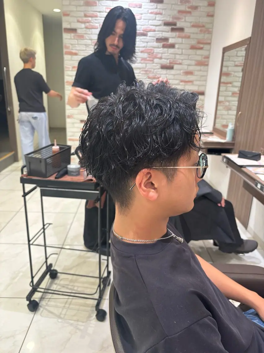 パーマ メンズ カット パーマ 山田玲碧 🎀メンズカット🎀のヘアスタイル