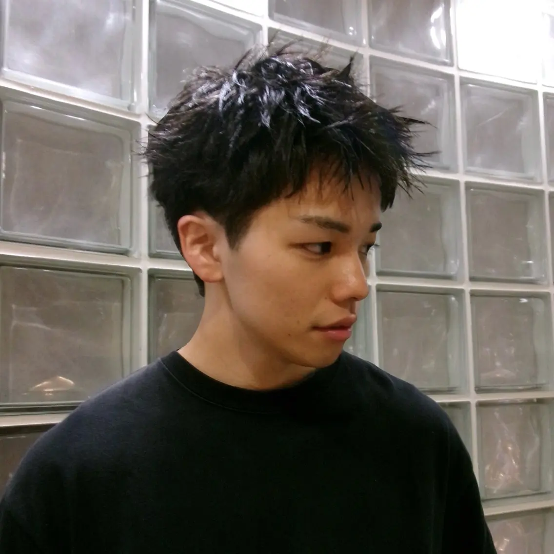 ショート メンズ カット 希佳/ スパイキー ハイトーンのヘアスタイル