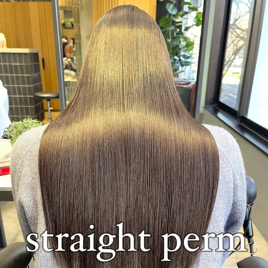 ロング パーマ カット 縮毛矯正 トリートメント ✨縮毛矯正　韓国ヘア レイヤー✨大濱快斗のヘアスタイル