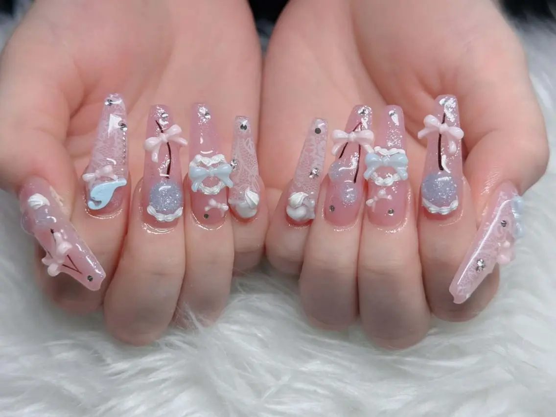 ネイル フレンチネイル ジェルネイル ハロウィン 韓国ネイル マグネットネイル ハンドネイル H.baby Nail Salonのネイルデザイン