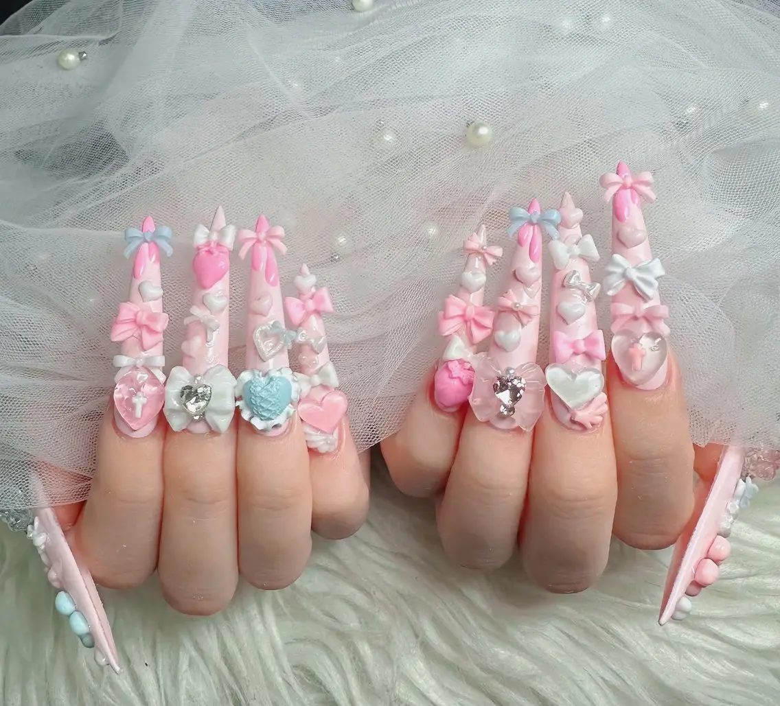 ネイル フットネイル フレンチネイル グラデーション 韓国ネイル ロングネイル ハンドネイル Hani Nail Salonのネイルデザイン
