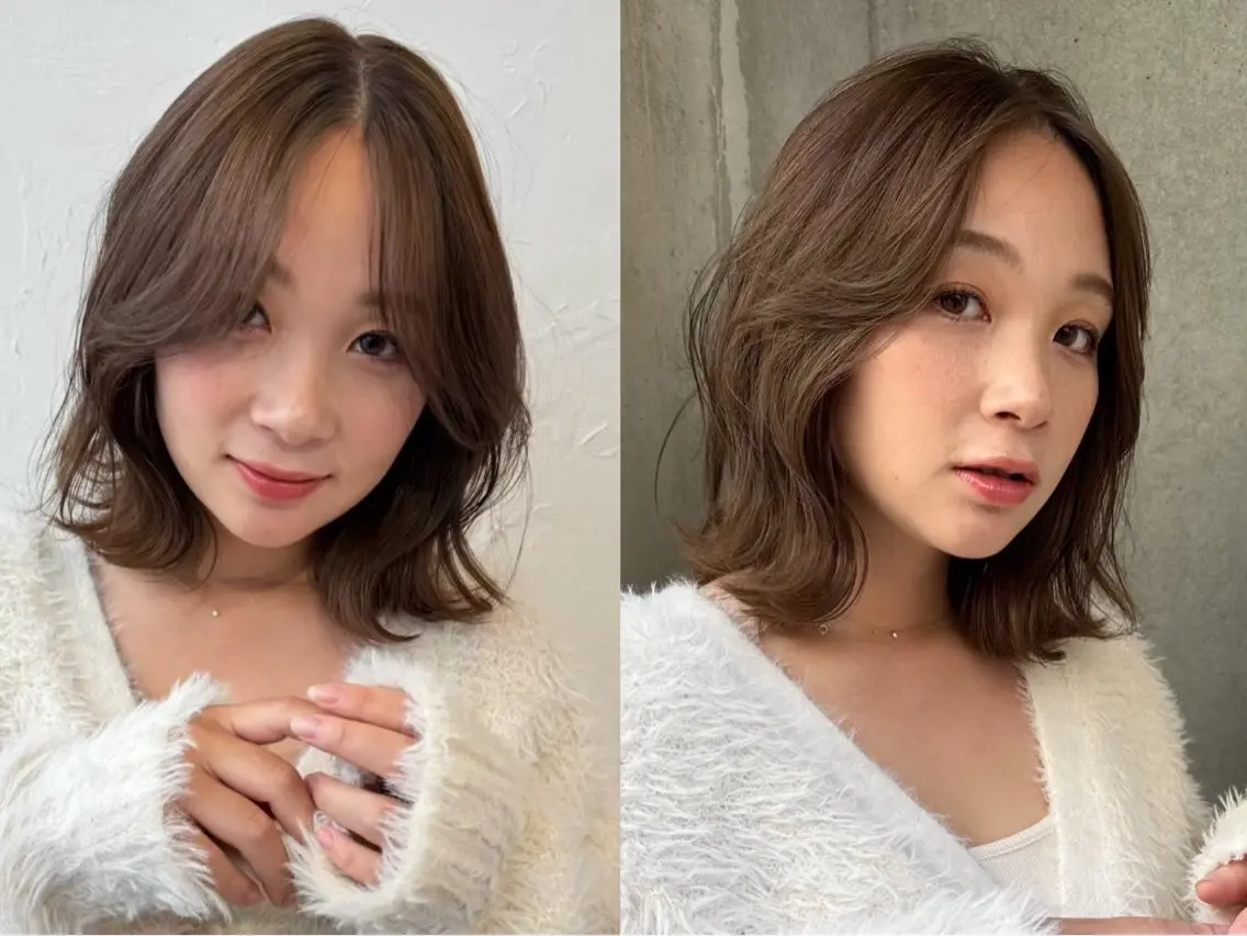 ミディアム 齋藤 優のヘアスタイル