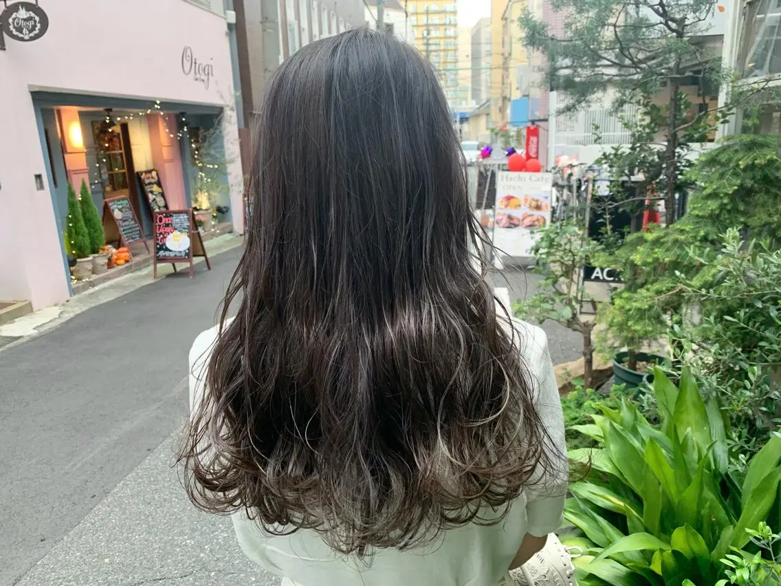 【髪質改善】カット+ケアカラー+髪質改善活性ケラチントリートメントの写真