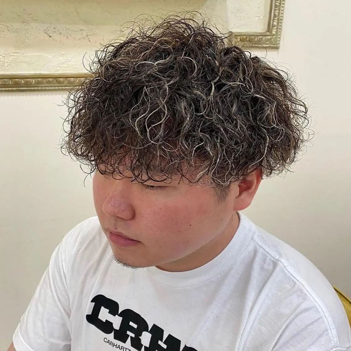 パーマ メンズ フェードカット メンズパーマ プードルパーマ メンズツイストパーマ ツイストスパイラルパーマ 年間2000名担当◎ パーマ職人/仲原佑樹のヘアスタイル