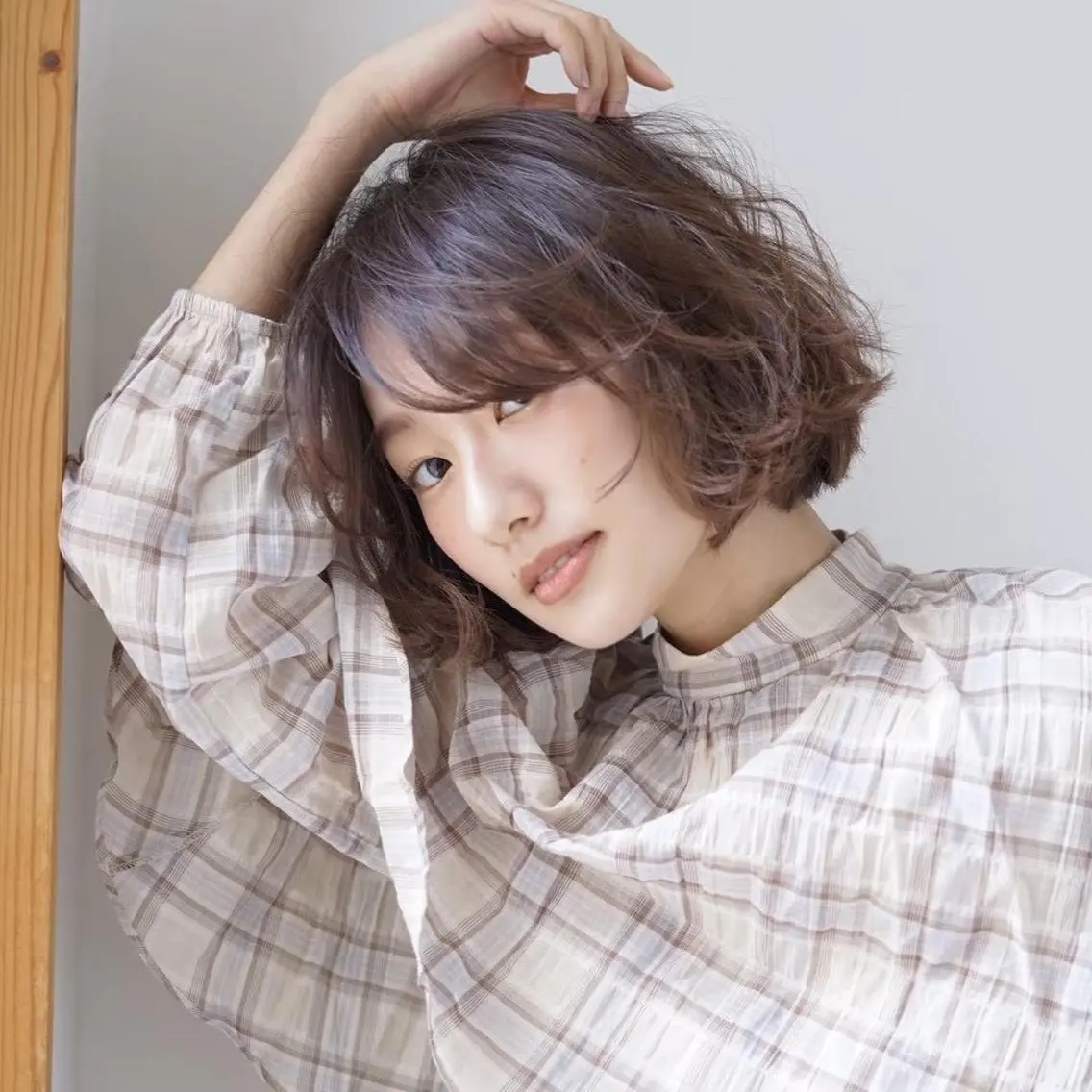 ミディアム カラー ヘアアレンジ 透明感カラー トリートメント PearL suzukaのヘアスタイル