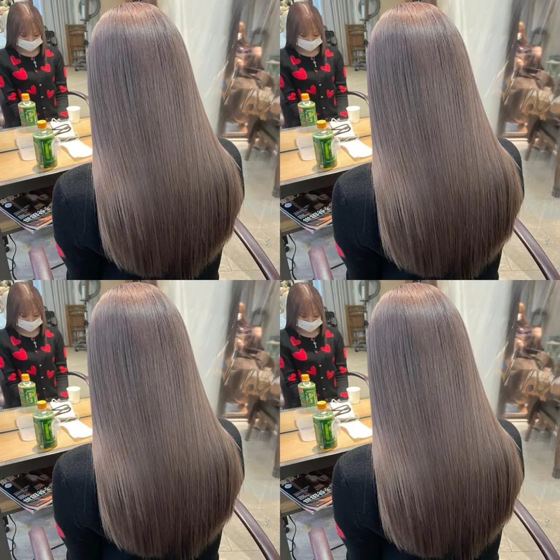 ロング カラー ハイトーンカラー カット ヘアカラー トリートメント ヘアセット 💜ハイトーン💛 マジカルかいちゃんのヘアスタイル