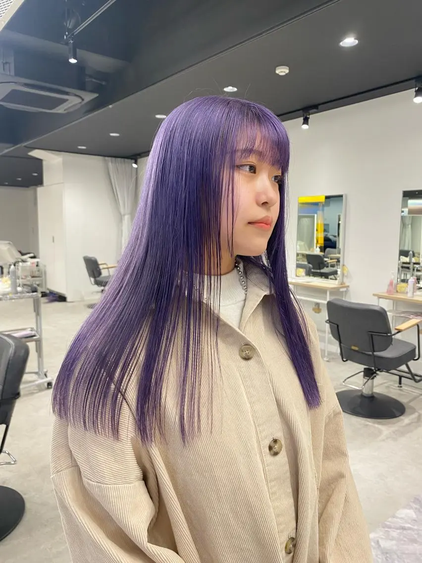 ダブルカラー🫧(ブリーチ+ワンカラー)の写真