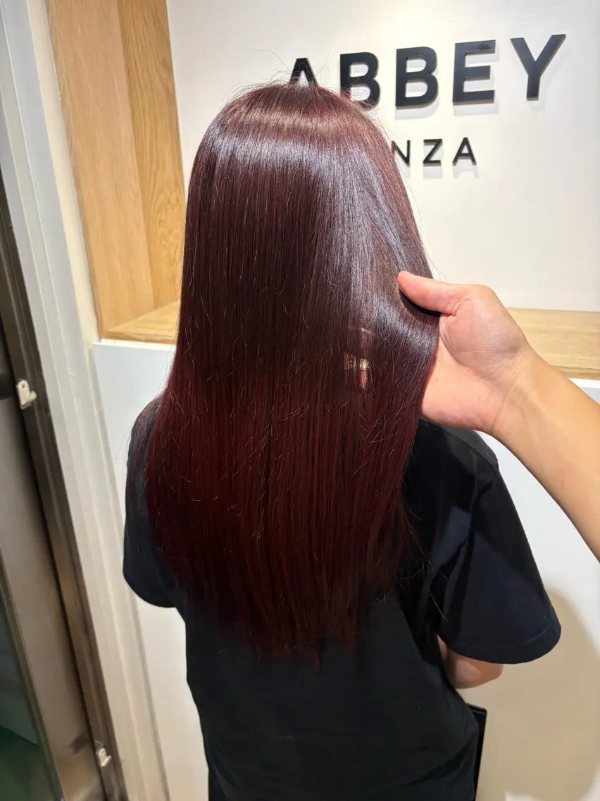 ロング カラー ベージュカラー ブリーチ ブリーチなしカラー 板垣 遥斗のヘアスタイル