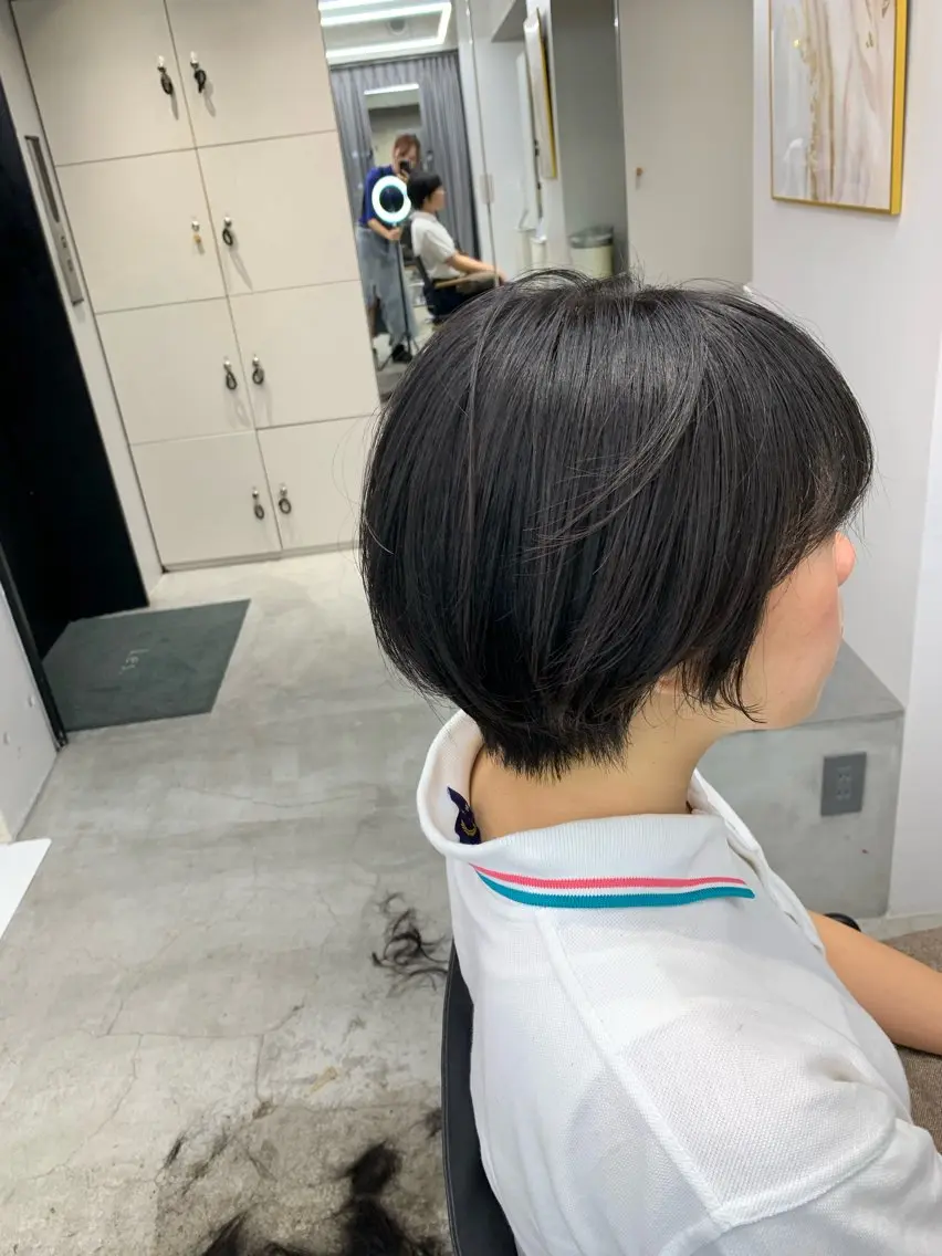 ショート 似合わせレイヤー ‪ෆ‪.*艶髪補修のヘアスタイル