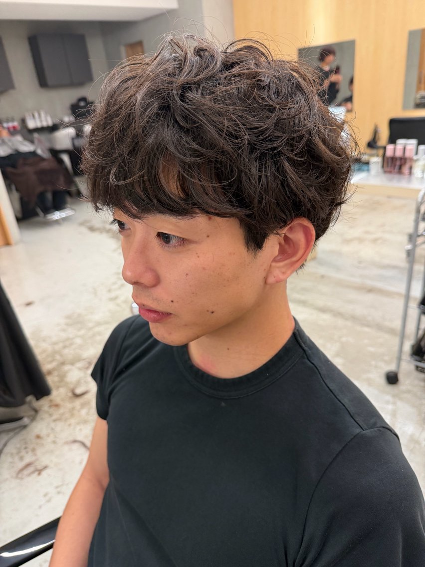 ショート パーマ カット パーマ メンズパーマ特化 🦖森田道成のヘアスタイル