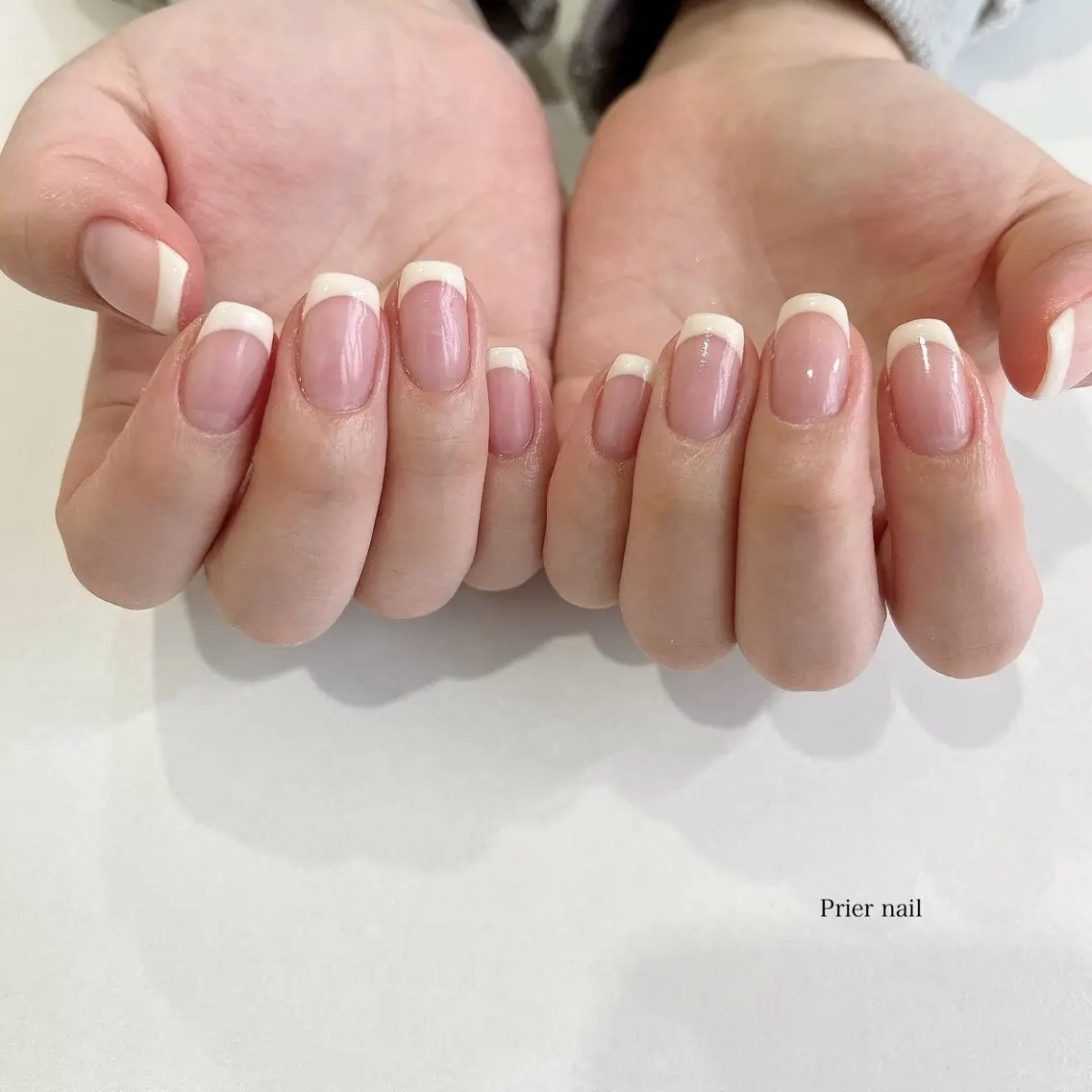 ネイル フレンチネイル シンプルネイル Prier nailのネイルデザイン
