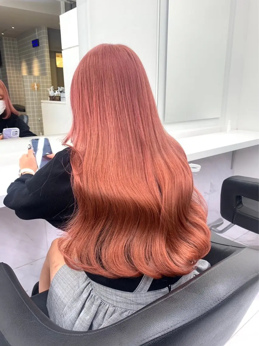 ロング カラー ヘアアレンジ ヘアカラー トリートメント ヘアセット 💗横浜美容室 💗HARUNAのヘアスタイル
