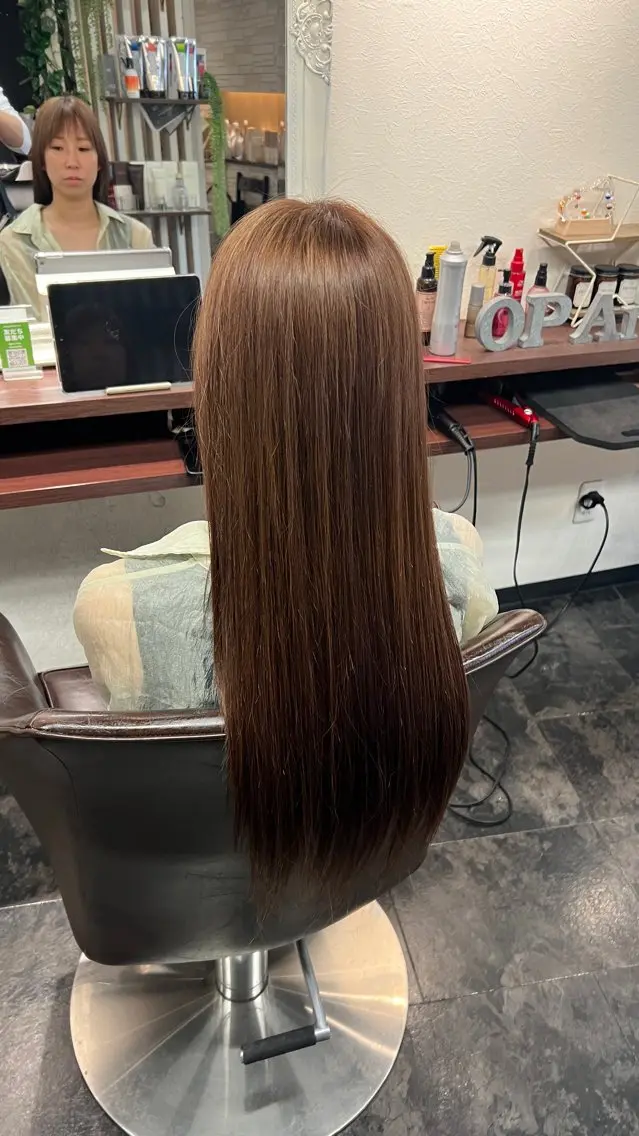 ロング トリートメント ヘアカラー トリートメント 脇部 亜梨沙のヘアスタイル