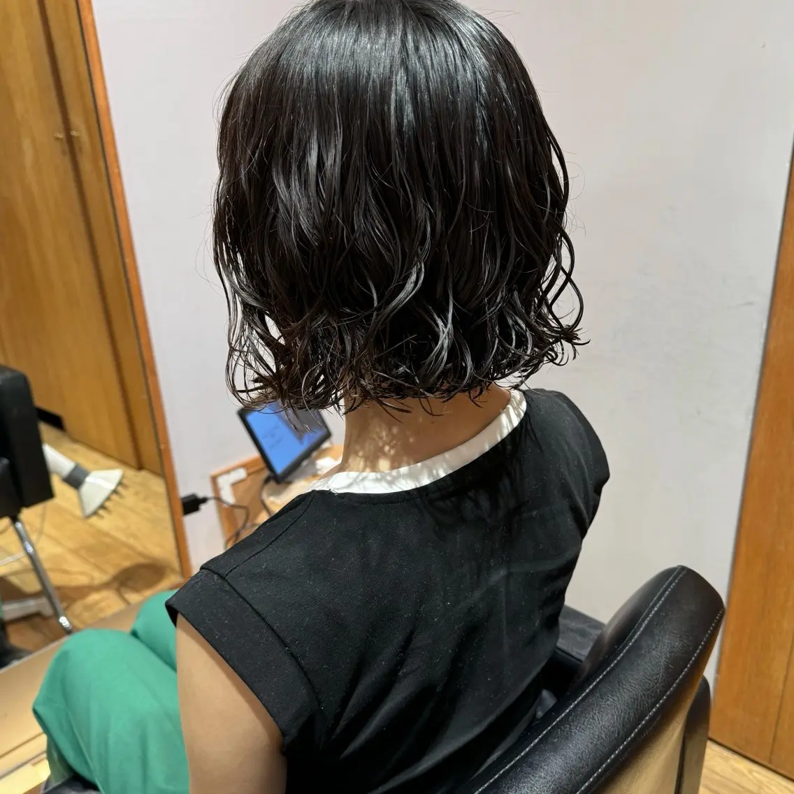 ショート パーマ ボブ カット パーマ 大橋 芽衣のヘアスタイル