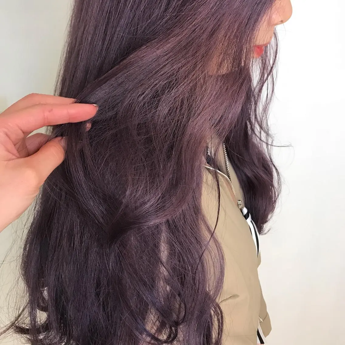 ロング カラー ラベンダーカラー ピンクカラー ピンクラベンダー YUI𓍯ｴｸｽﾃ /ﾆｭｱﾝｽｶﾗｰのヘアスタイル