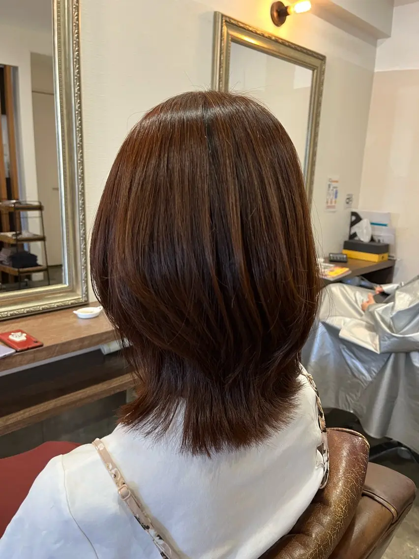ミディアム 🫧透明感カラー× レイヤー🫧HARUのヘアスタイル