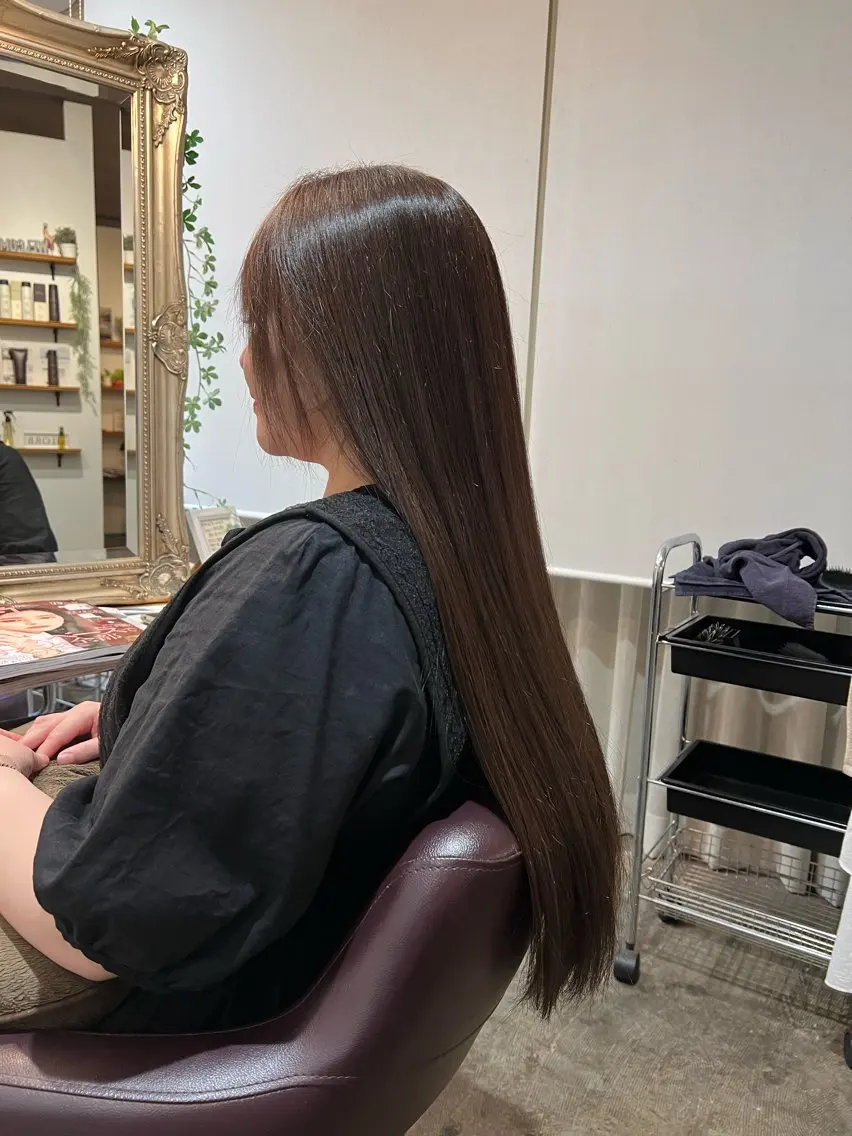 ロング カラー 透明感カラー ラベンダーカラー バイオレットカラー ヘアカラー Dia ‎ アキヨシ ミユのヘアスタイル