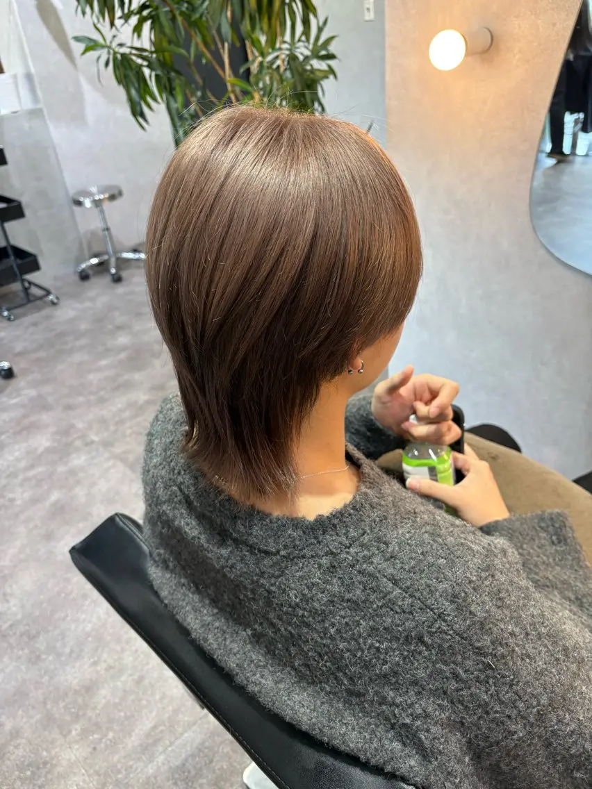 ショート カラー メンズ カット ヘアカラー トリートメント 井手 素子のヘアスタイル