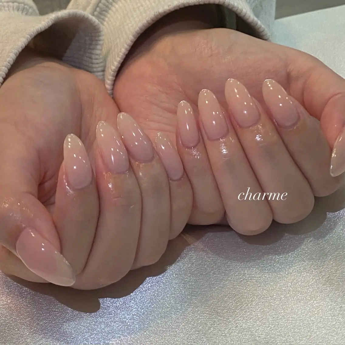 ネイル ミラーネイル ハンドネイル charme Jr.nailistのネイルデザイン