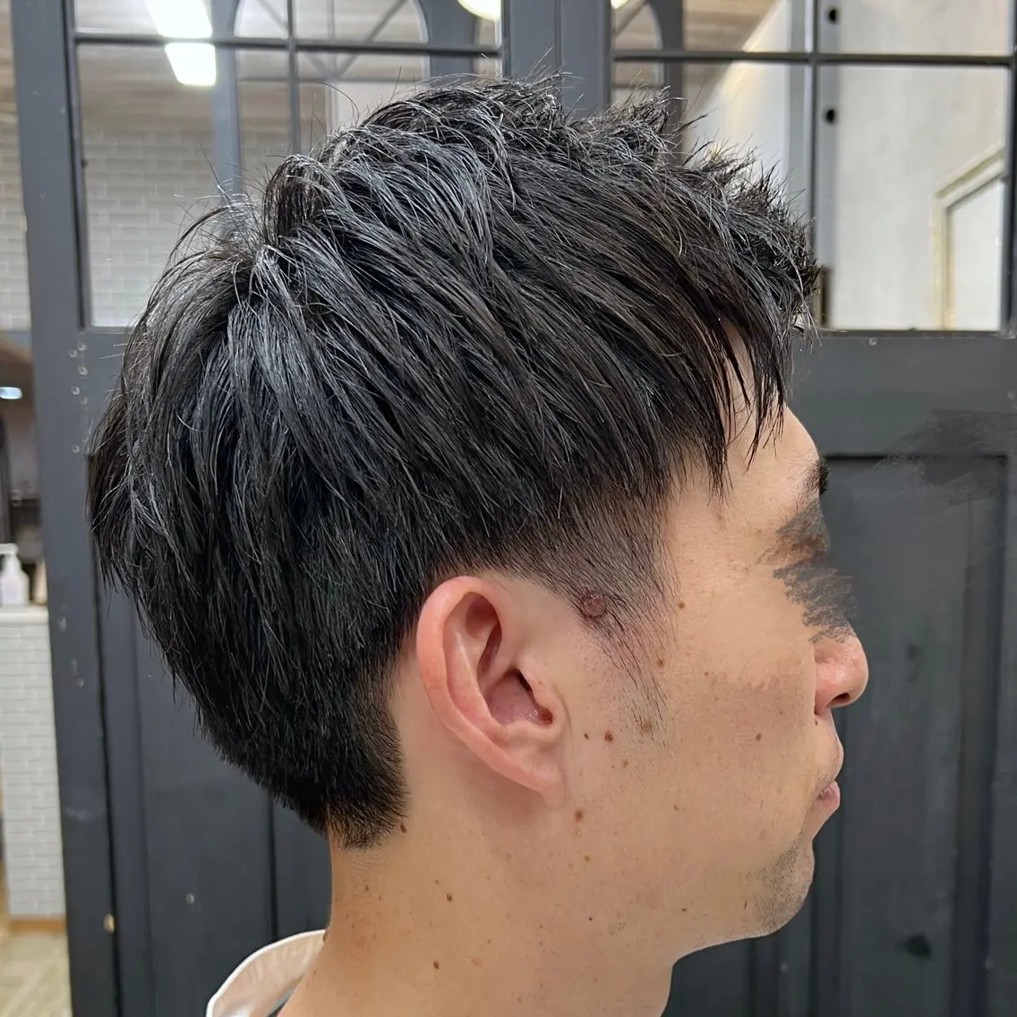 メンズ アップバング ビジネス 刈り上げ カット 高島 梨瑚のヘアスタイル