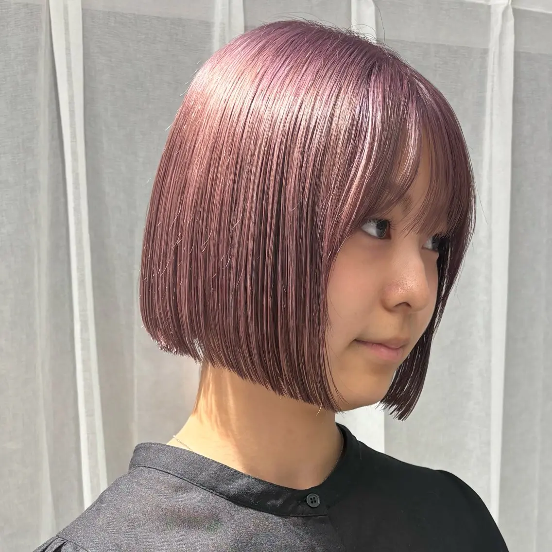 ショート カラー ブリーチ ボブ カット ヘアカラー ボブ/透明感カラー /AYUNAのヘアスタイル
