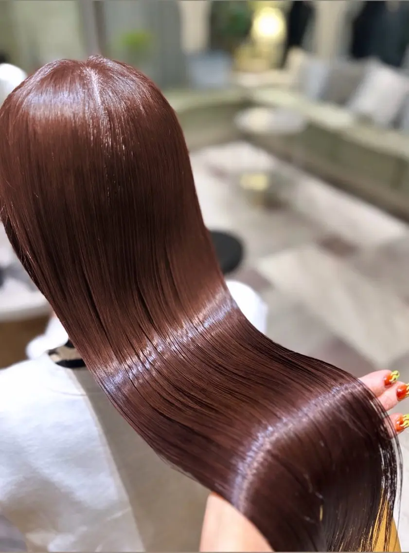 ロング 縮毛矯正 ダメージレス縮毛矯正 髪質改善【美冴】のヘアスタイル