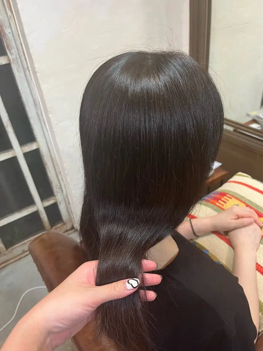 セミロング ヘアカラー トリートメント ヘアセット レイヤーカット/ ブリーチ/Asukaのヘアスタイル