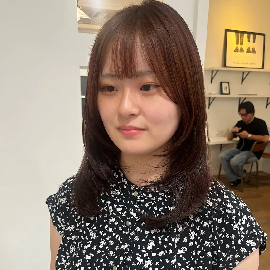 ロング カラー ヘアアレンジ ボブ レイヤーカット ロング カット ヘッドスパ 無料カットモデル‪✨ ✂️Nanami🌷のヘアスタイル