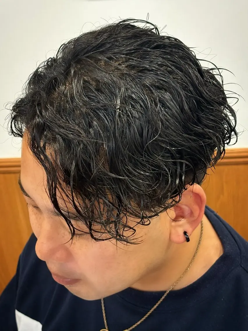 ショート フェード×パーマ 🌟れな🌟のヘアスタイル