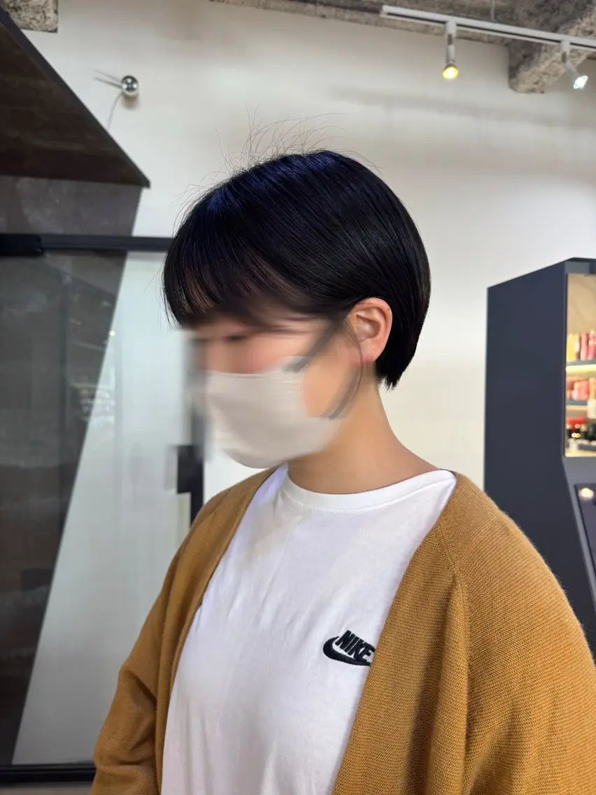 ショート ショートボブ 丸みショート ボブ ショートヘア 詩音 ／札幌美容師のヘアスタイル