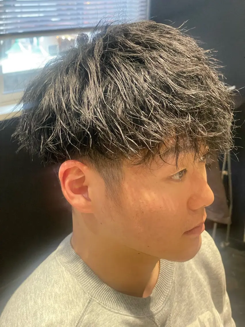 パーマ メンズ カット パーマ 💈メンズ職人 ルキト💈のヘアスタイル