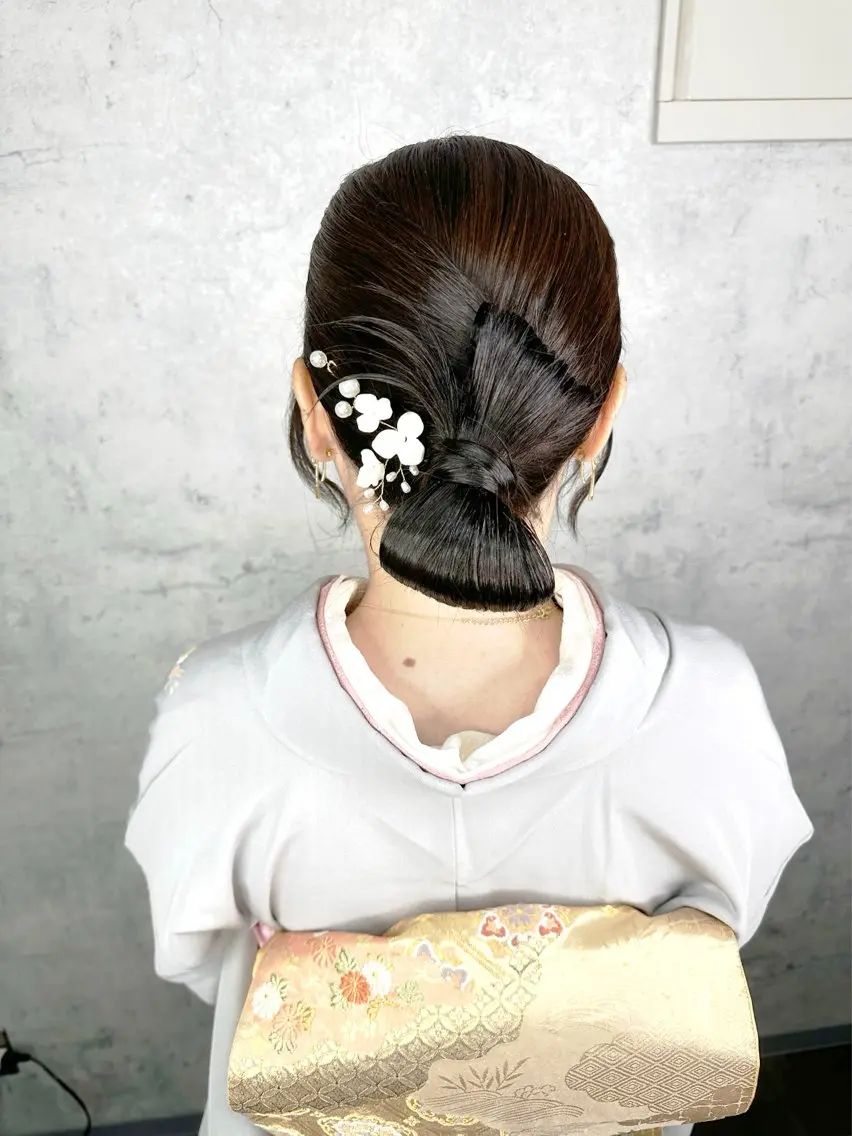ヘアアレンジ 着物ヘア 鈴木 みおのヘアスタイル
