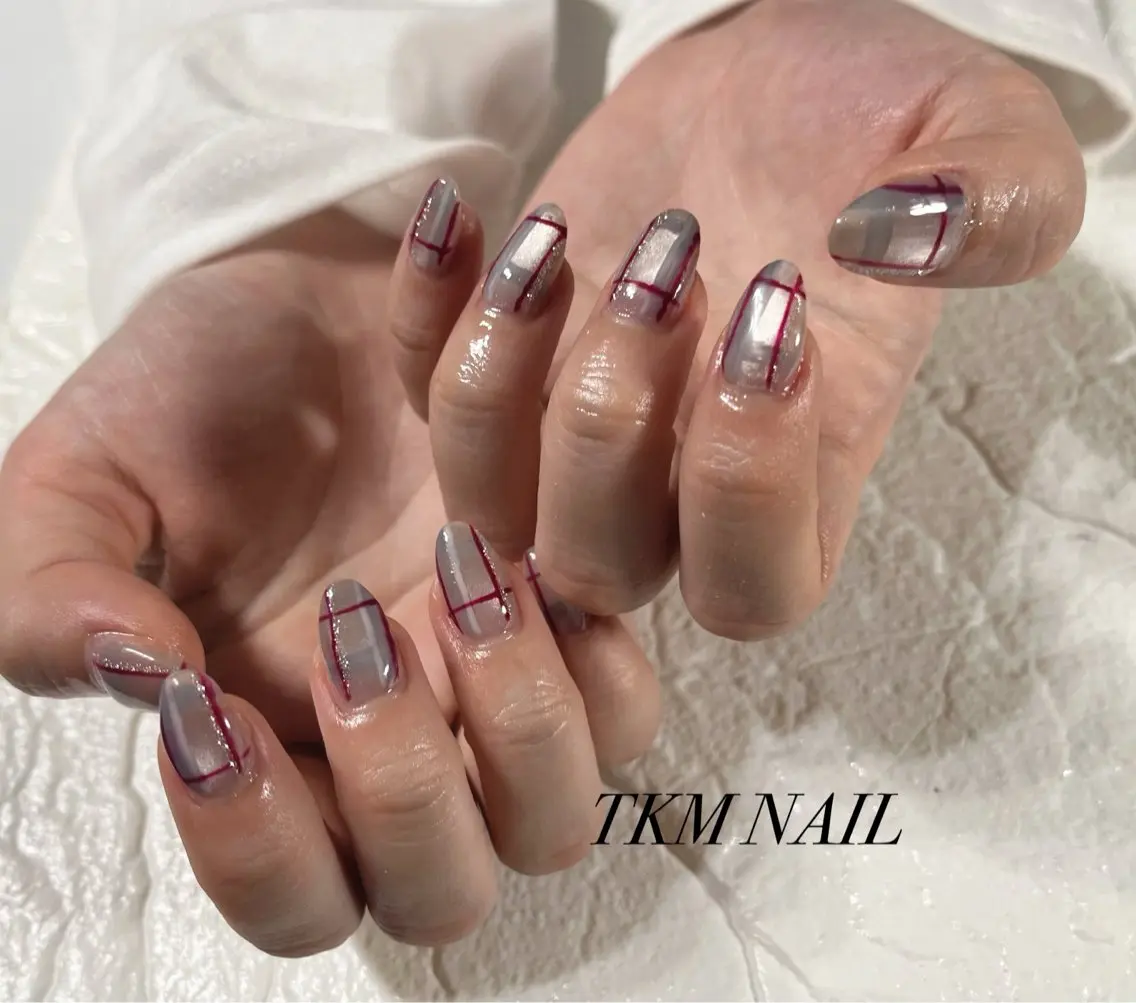 ネイル シンプルネイル 冬ネイル ______ TKM  NAILのネイルデザイン
