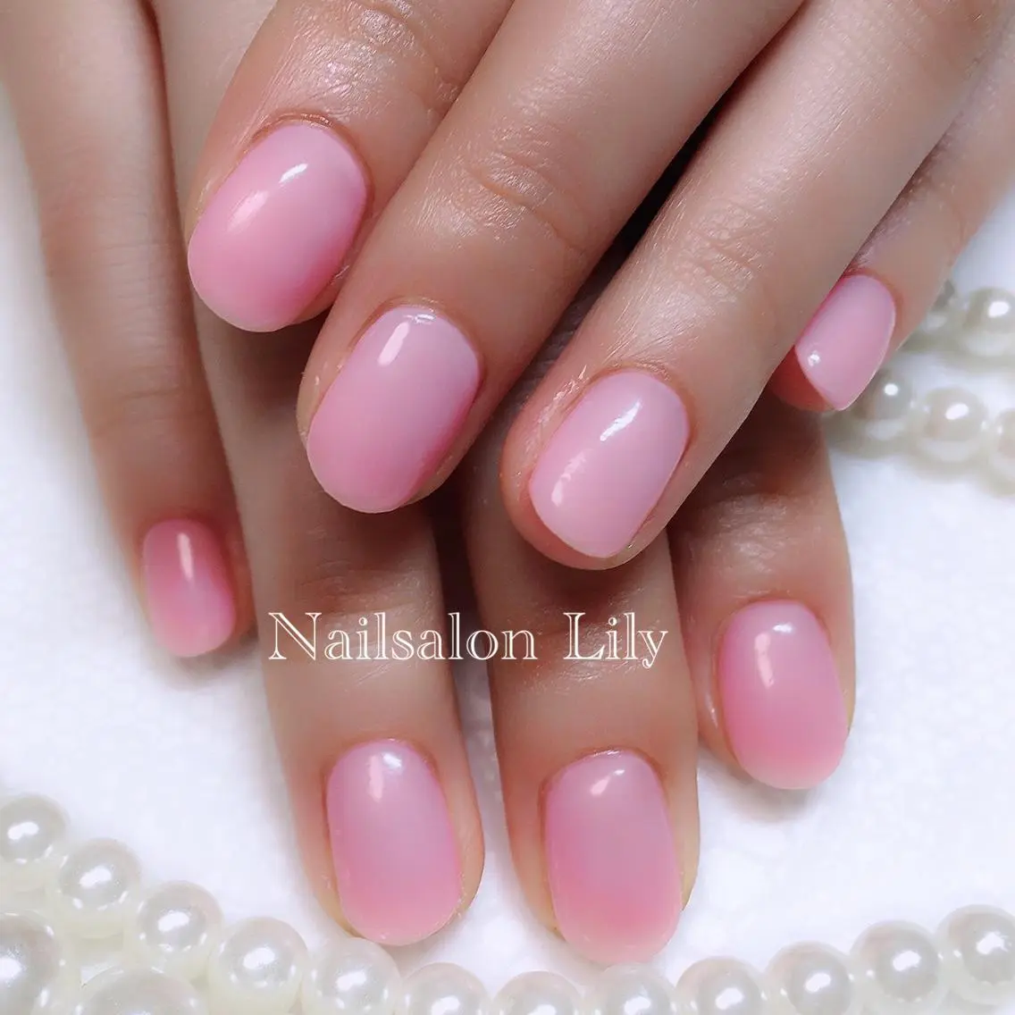 ネイル ピンク Lily*nail 🌻Mii🌻のネイルデザイン
