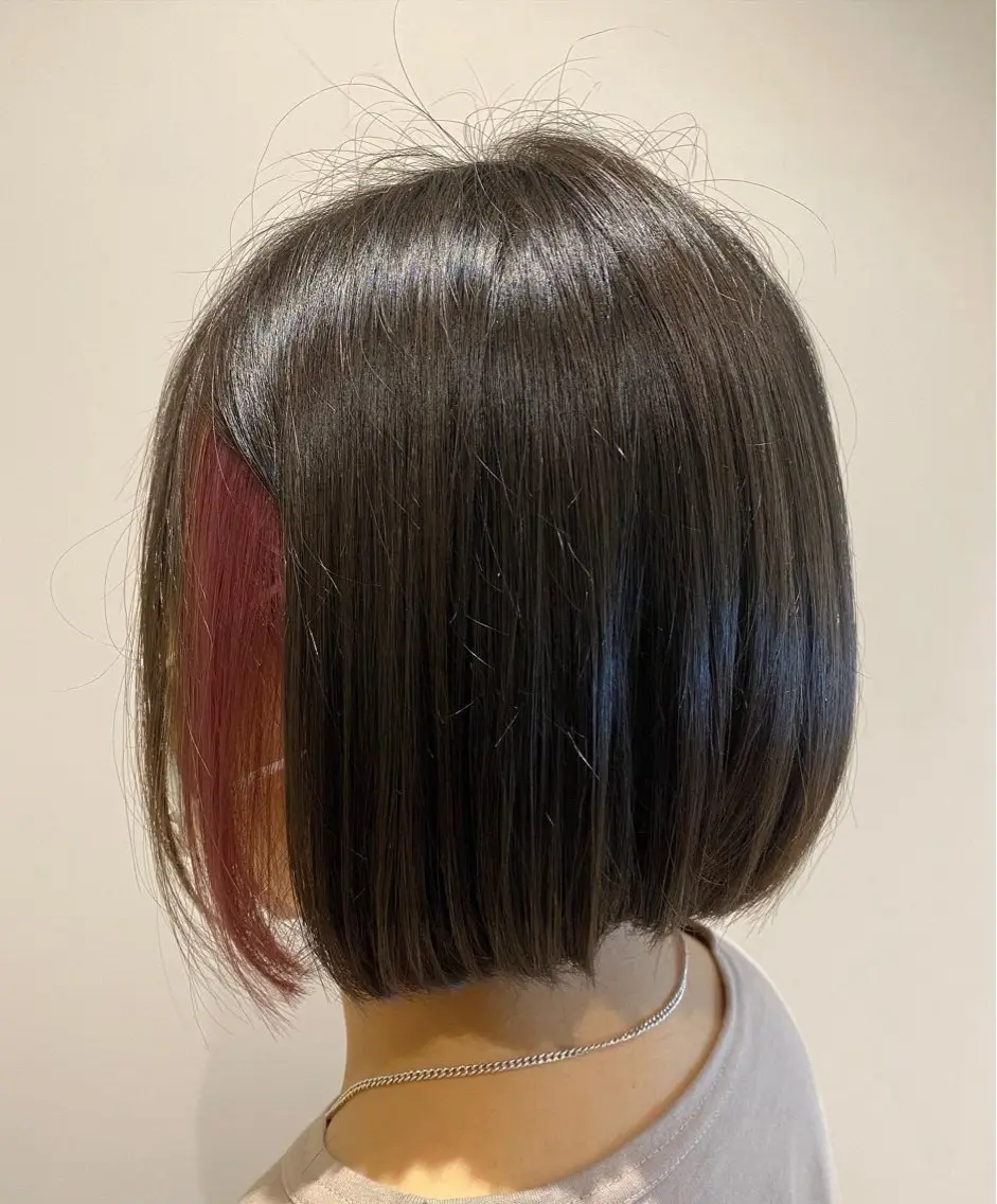 カラー ヘアカラー 推し活ヘアセット🪄 加藤沙望のヘアスタイル